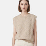 Blusa in 100% Viscosa Beige