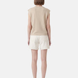 Blusa in 100% Viscosa Beige
