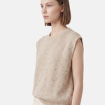 Blusa in 100% Viscosa Beige