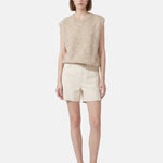 Blusa in 100% Viscosa Beige