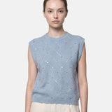 Blusa in 100% Viscosa Blu