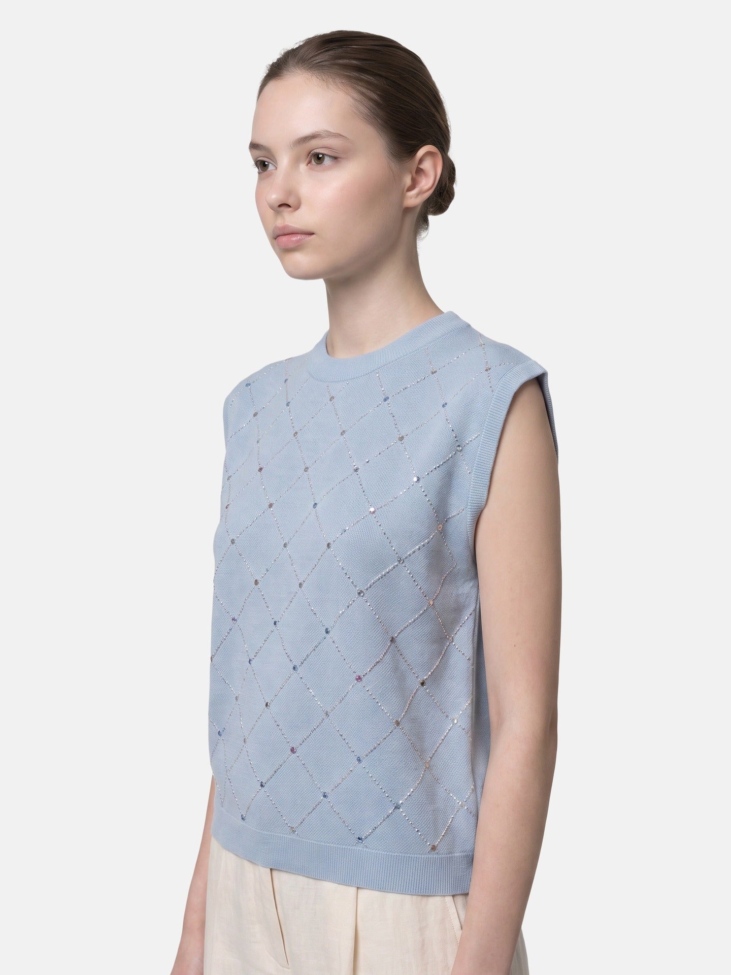 Blusa in 100% Viscosa Blu