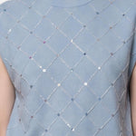 Blusa in 100% Viscosa Blu