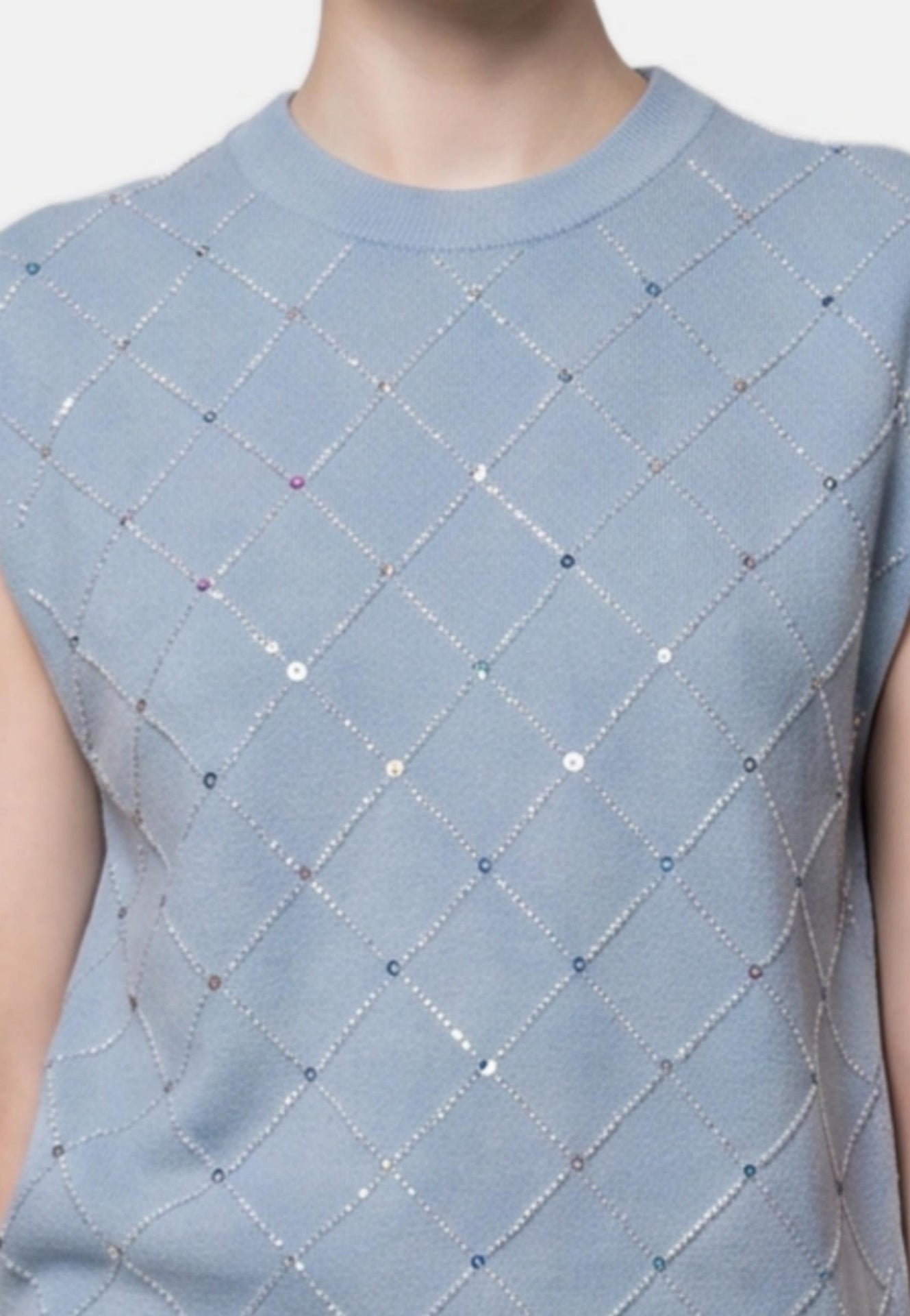 Blusa in 100% Viscosa Blu