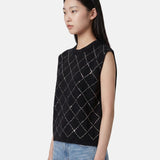 Blusa in 100% Viscosa Nero
