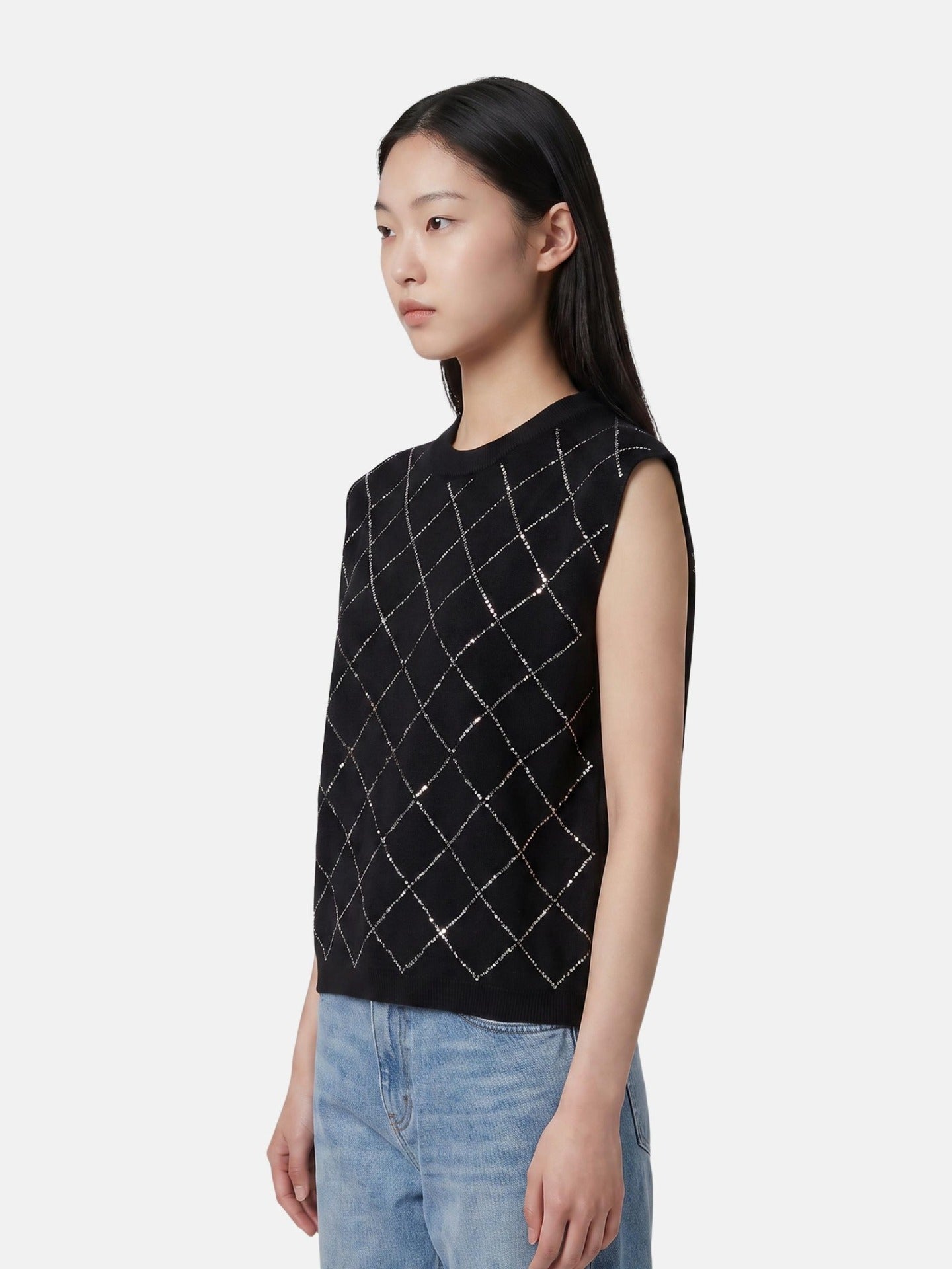 Blusa in 100% Viscosa Nero