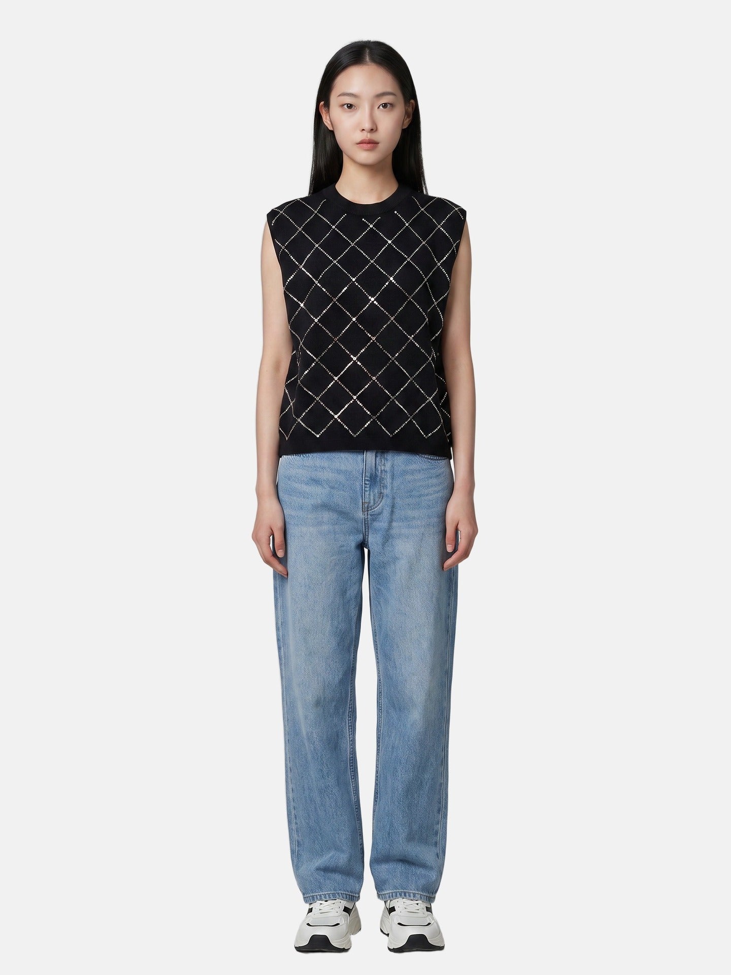 Blusa in 100% Viscosa Nero