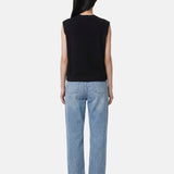 Blusa in 100% Viscosa Nero