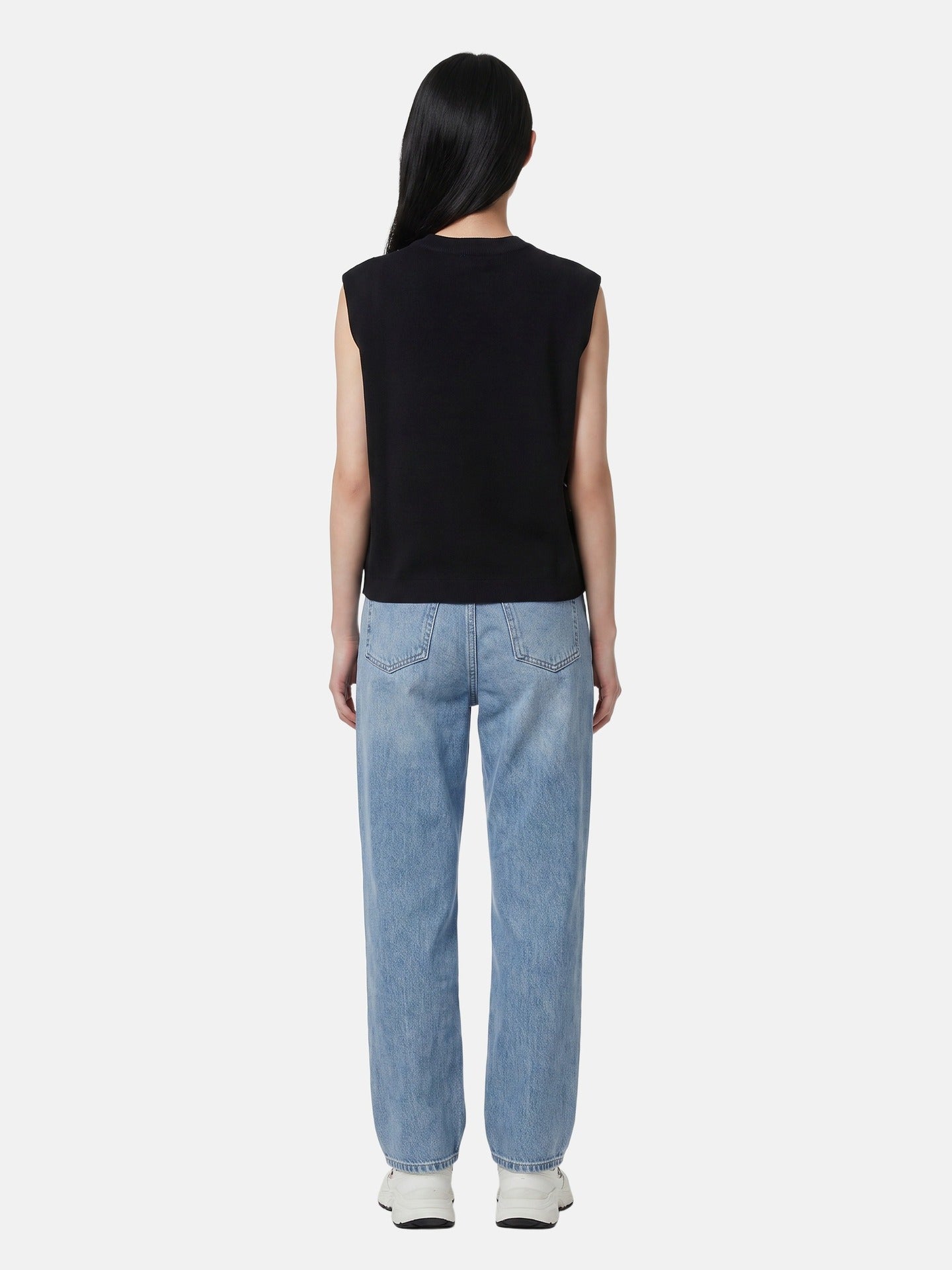 Blusa in 100% Viscosa Nero