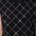 Blusa in 100% Viscosa Nero