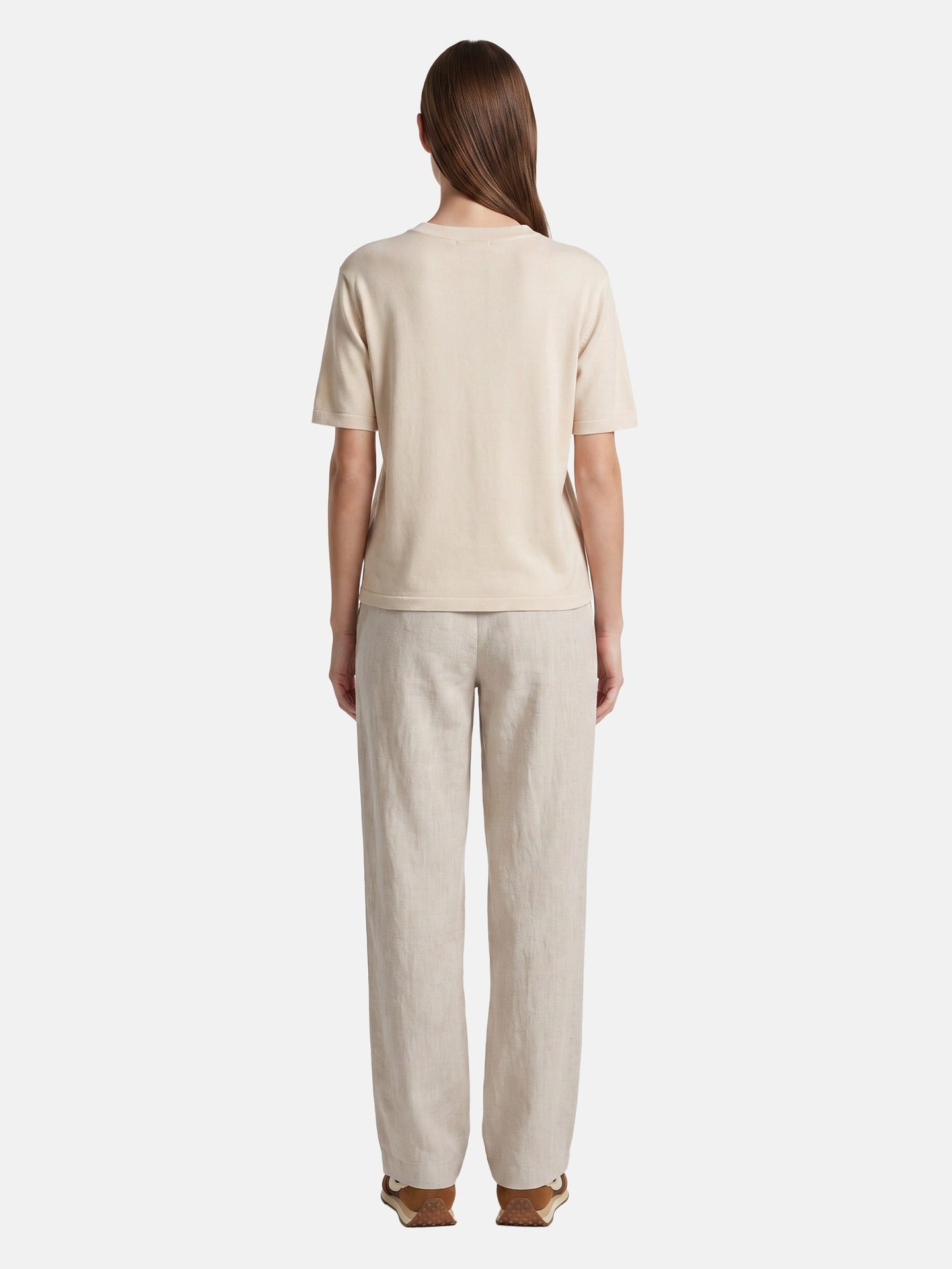 Blusa in 100% Viscosa Beige