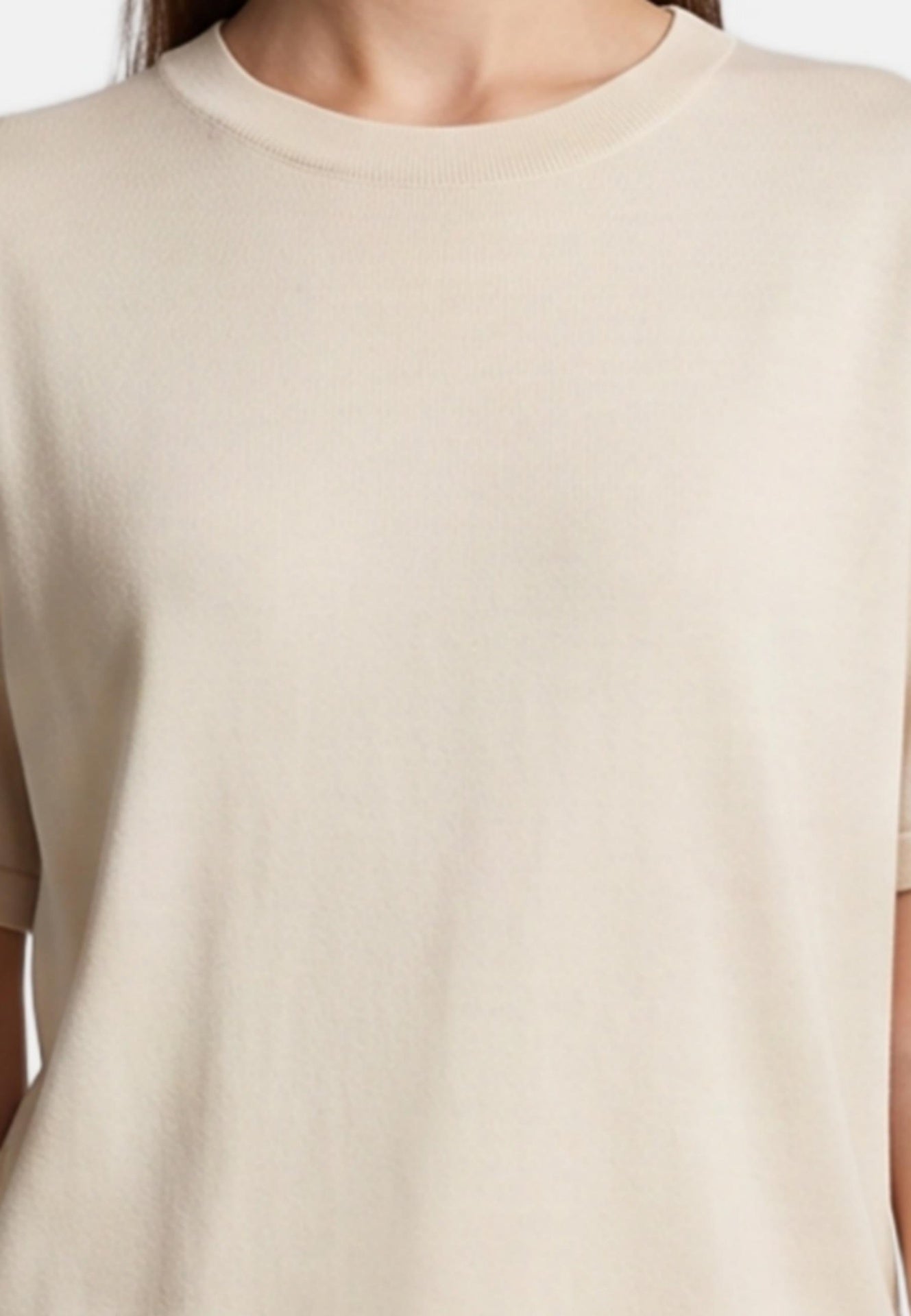 Blusa in 100% Viscosa Beige