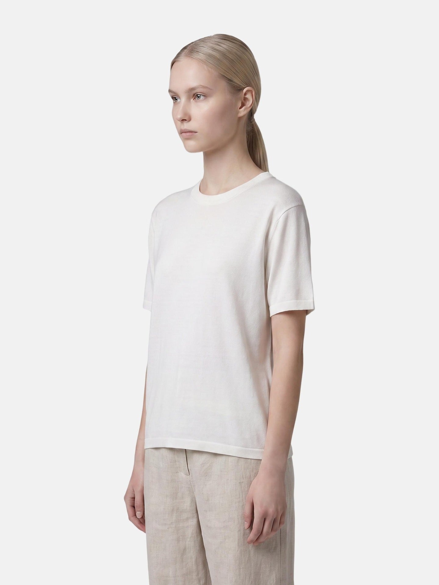 Blusa in 100% Viscosa Bianco
