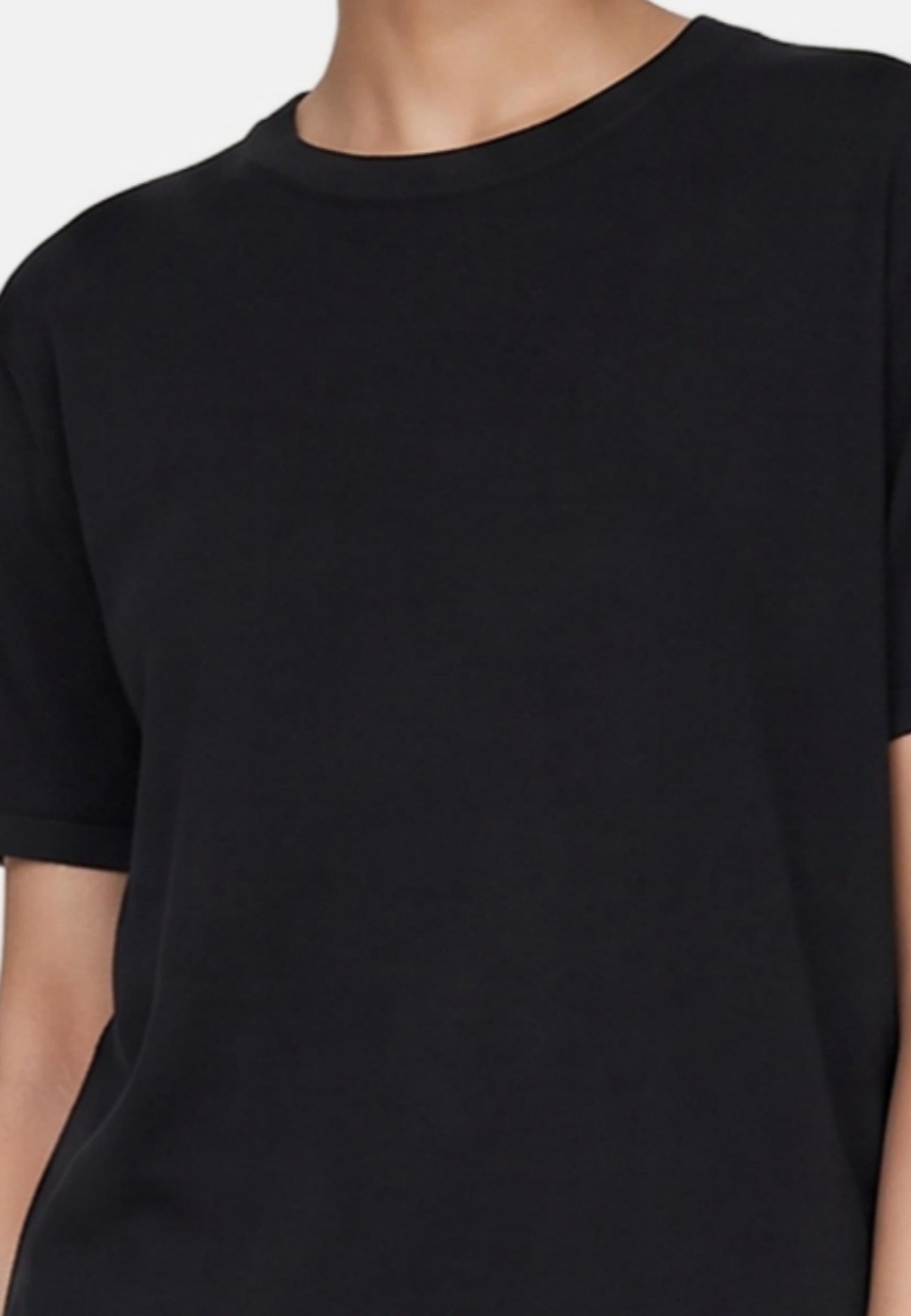 Blusa in 100% Viscosa Nero