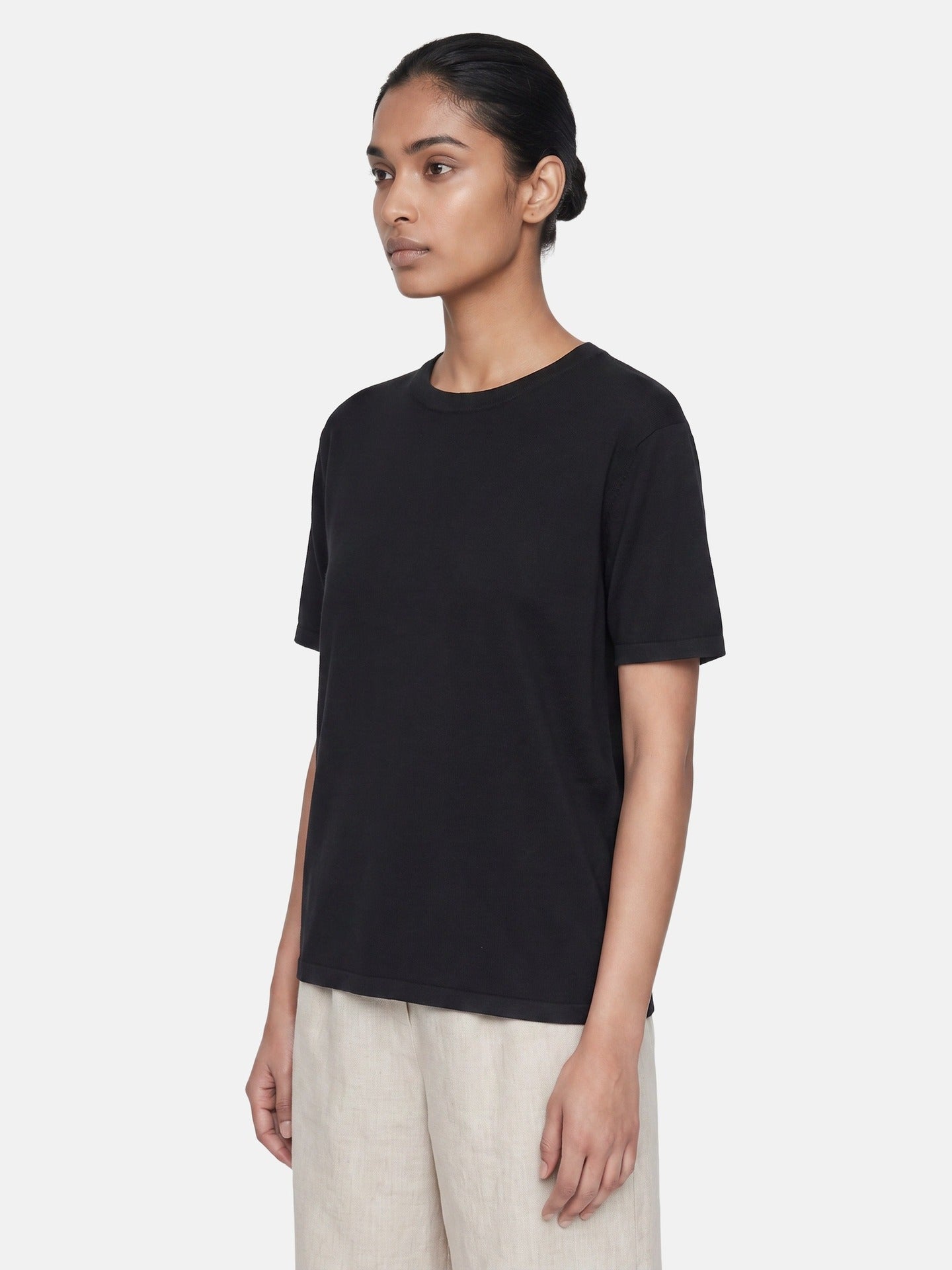Blusa in 100% Viscosa Nero