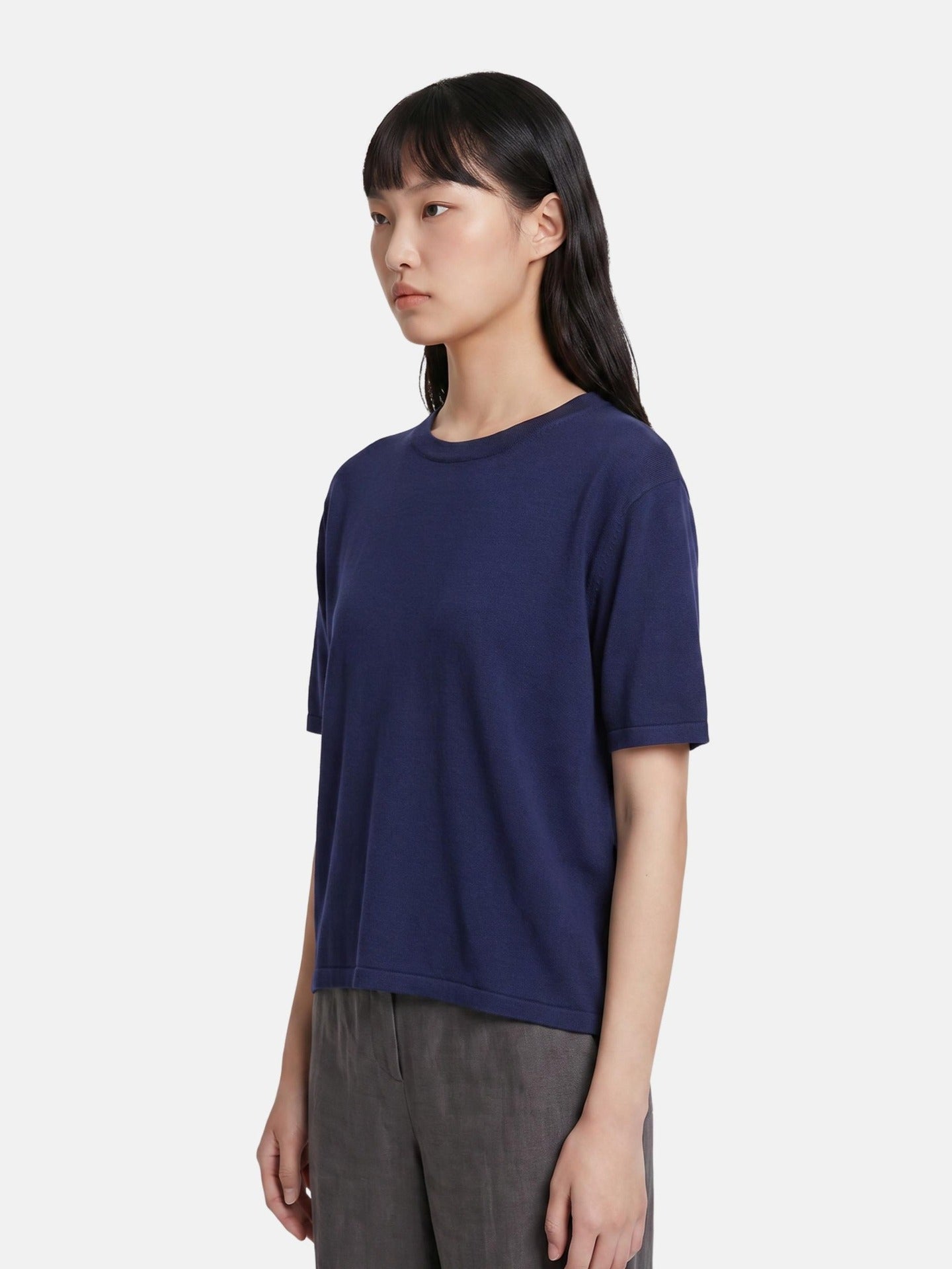 Blusa in 100% Viscosa Blu