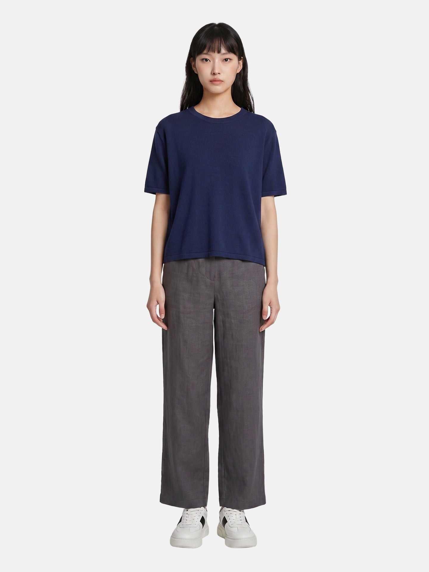 Blusa in 100% Viscosa Blu