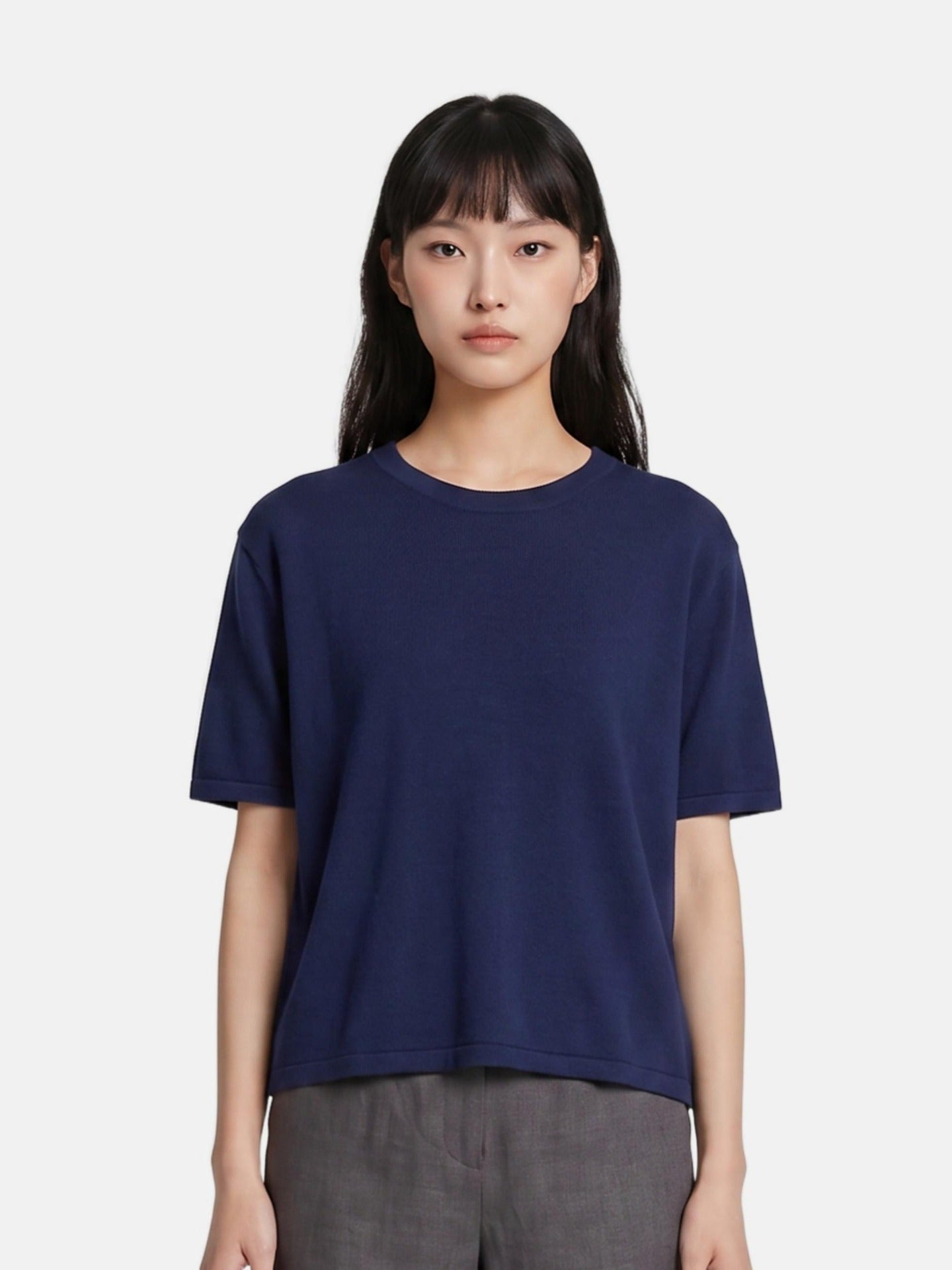 Blusa in 100% Viscosa Blu