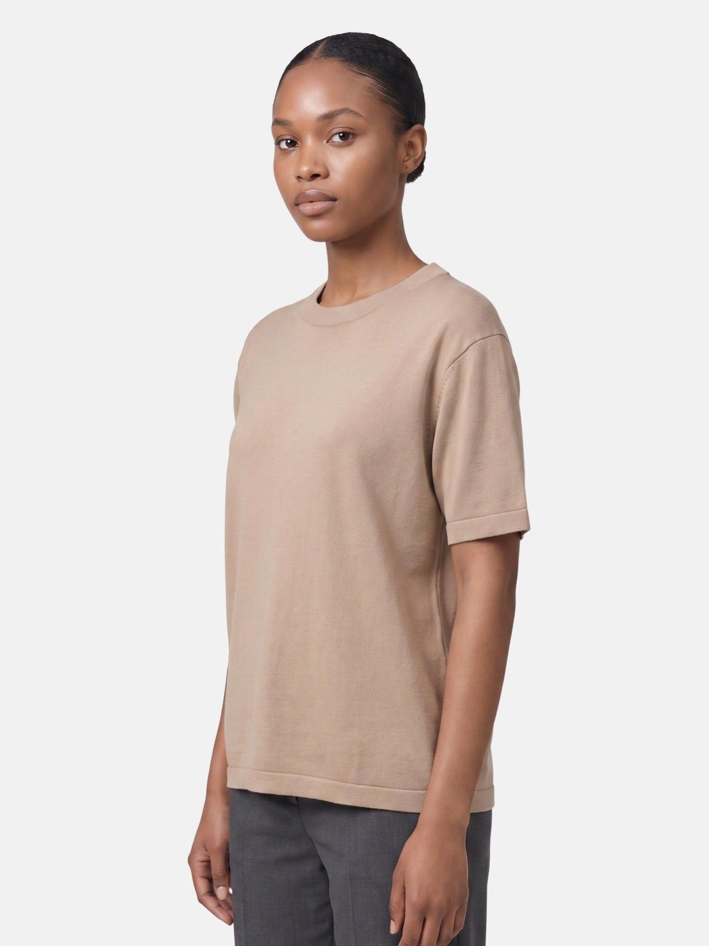 Blusa in 100% Viscosa Cammello