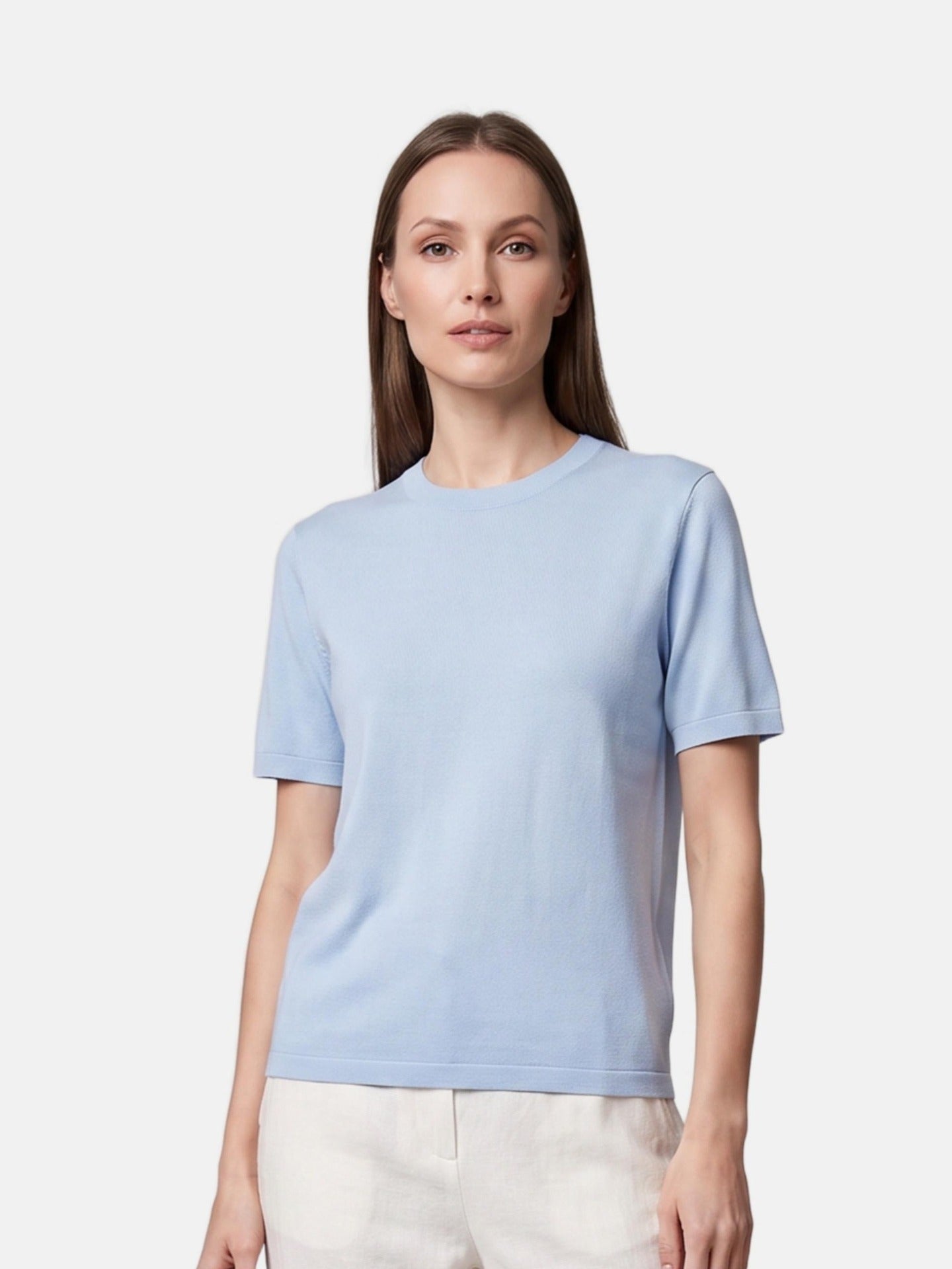 Blusa in 100% Viscosa Blu