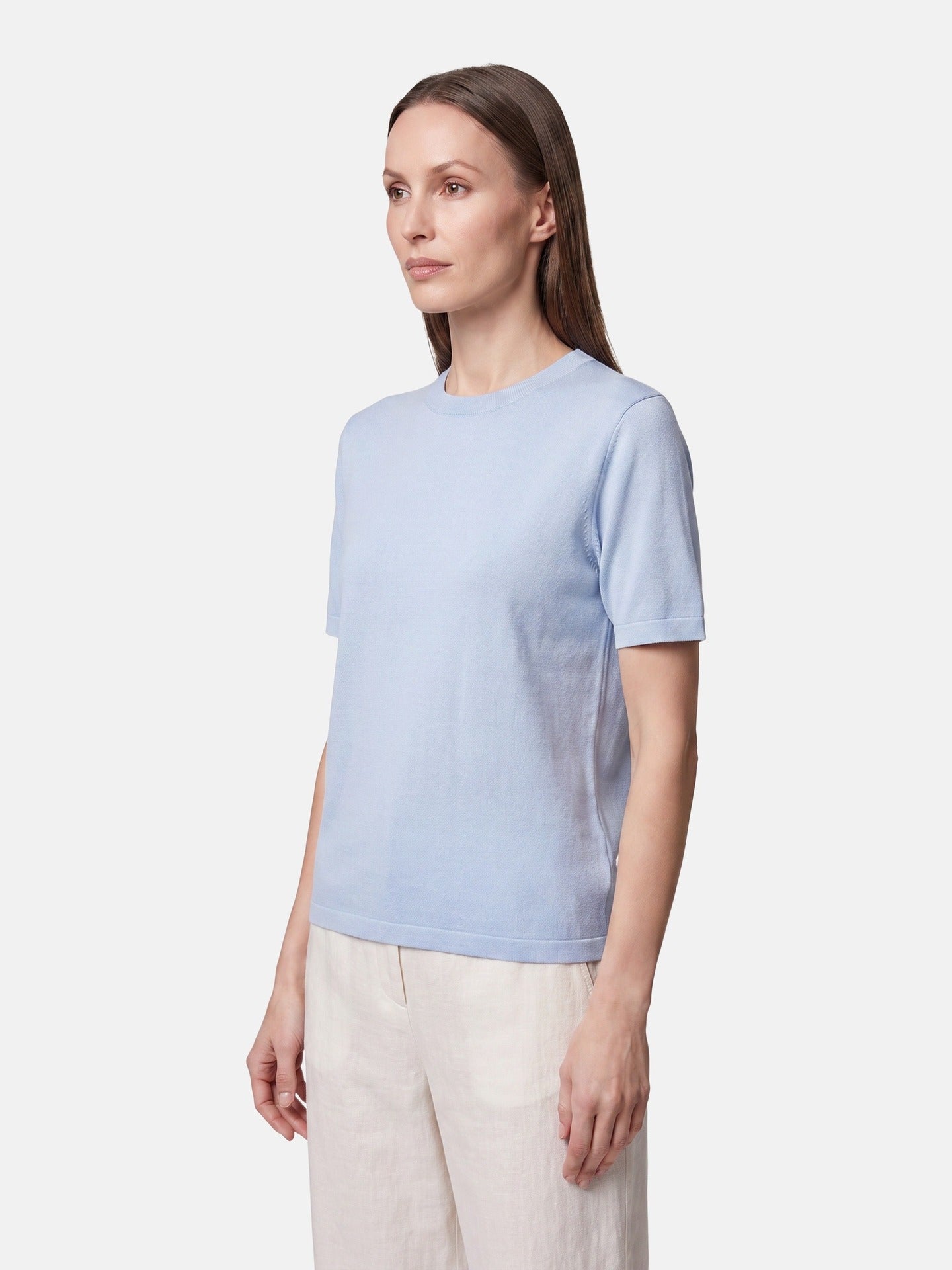 Blusa in 100% Viscosa Blu