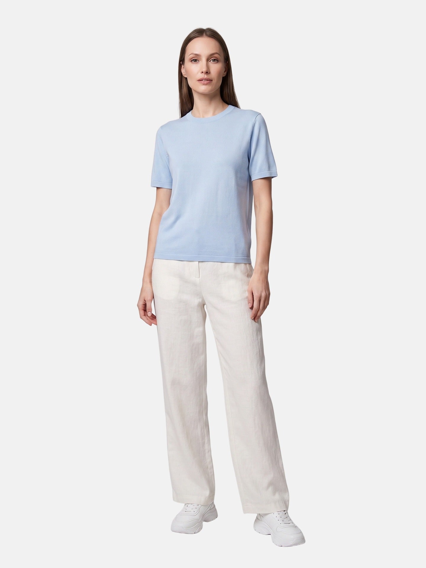 Blusa in 100% Viscosa Blu