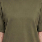 Blusa in 100% Viscosa Verde Militare