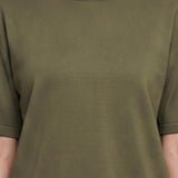 Blusa in 100% Viscosa Verde Militare