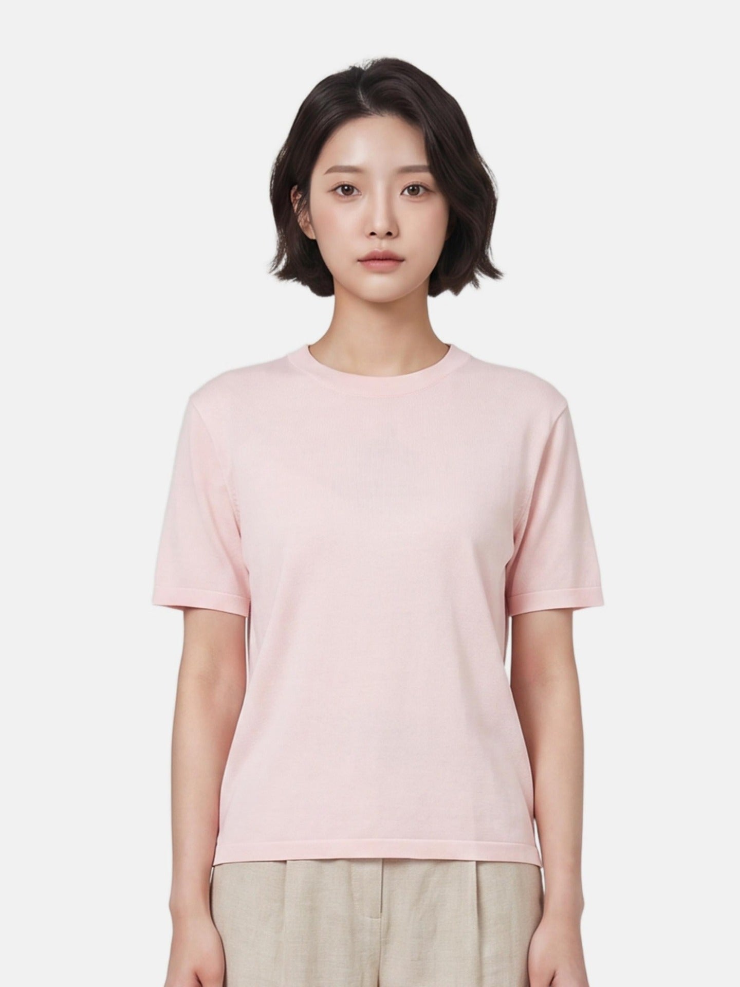 Blusa in 100% Viscosa Rosa
