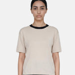 Blusa in 100% Viscosa Beige