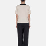 Blusa in 100% Viscosa Beige
