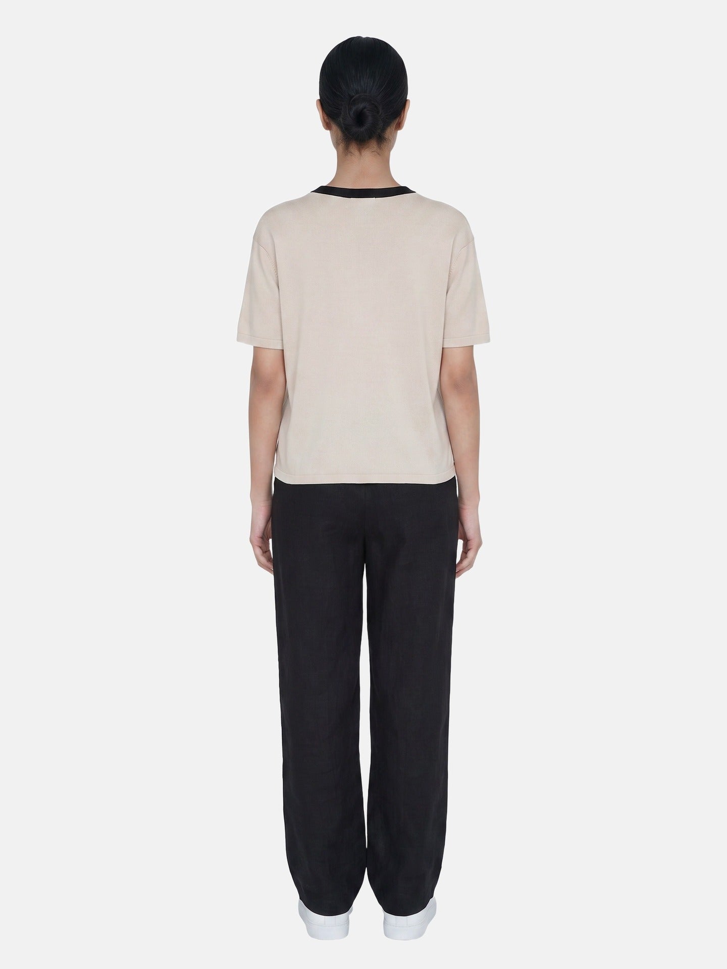 Blusa in 100% Viscosa Beige