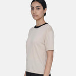 Blusa in 100% Viscosa Beige