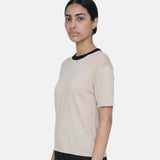 Blusa in 100% Viscosa Beige