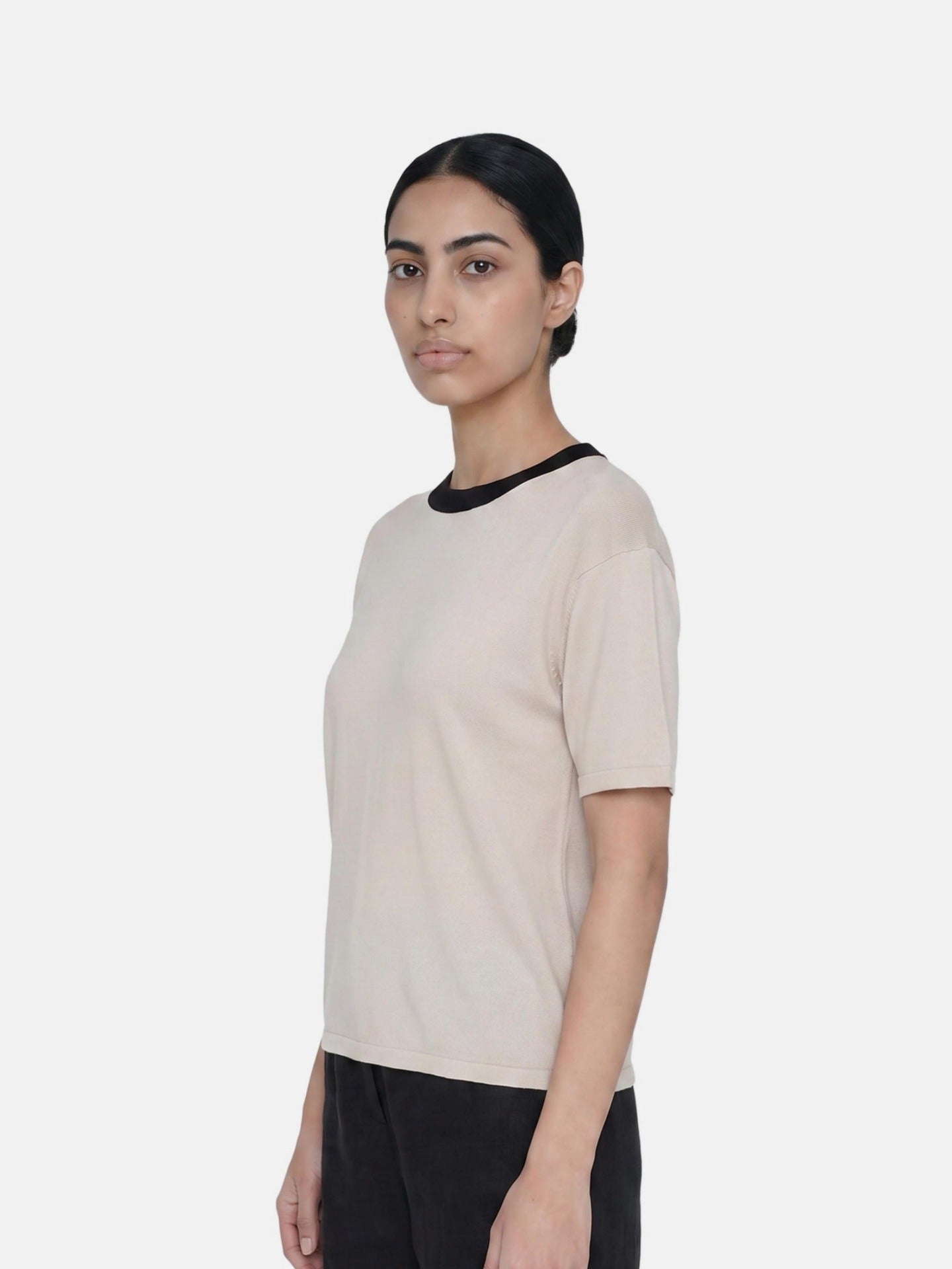 Blusa in 100% Viscosa Beige