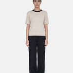 Blusa in 100% Viscosa Beige