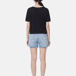 Blusa in 100% Viscosa Nero