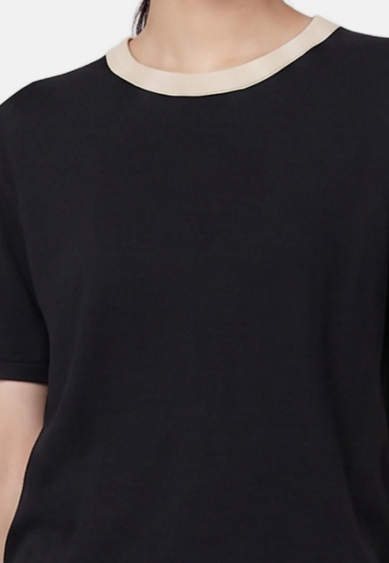 Blusa in 100% Viscosa Nero