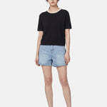 Blusa in 100% Viscosa Nero