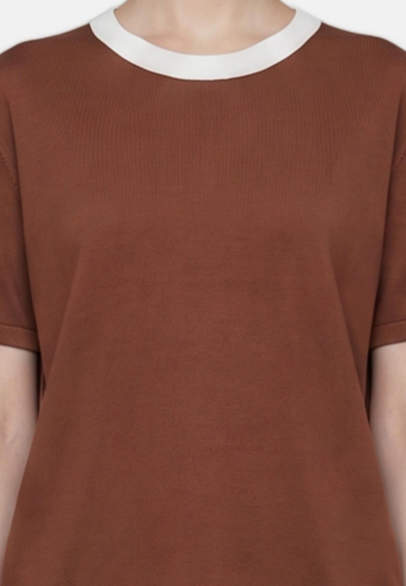 Blusa in 100% Viscosa Marrone