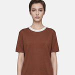 Blusa in 100% Viscosa Marrone