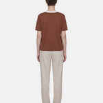 Blusa in 100% Viscosa Marrone