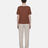 Blusa in 100% Viscosa Marrone
