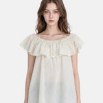 Blusa in 80% Tencel 20% Poliester Beige