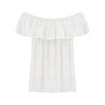 Blusa in 80% Tencel 20% Poliester Bianco
