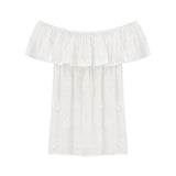 Blusa in 80% Tencel 20% Poliester Bianco