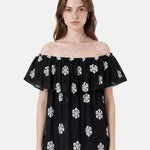 Blusa in 80% Tencel 20% Poliester Nero