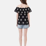 Blusa in 80% Tencel 20% Poliester Nero