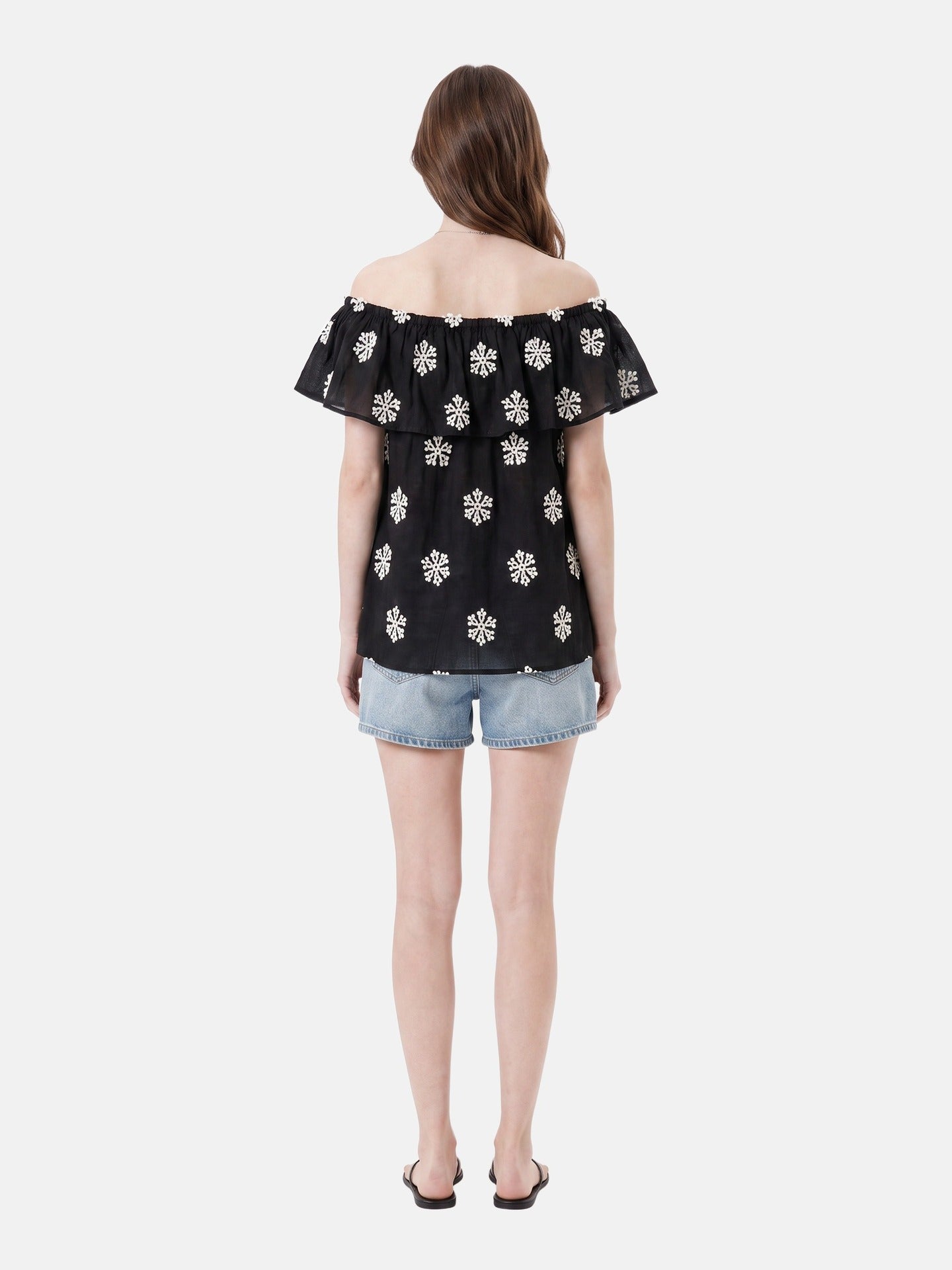 Blusa in 80% Tencel 20% Poliester Nero