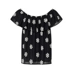 Blusa in 80% Tencel 20% Poliester Nero
